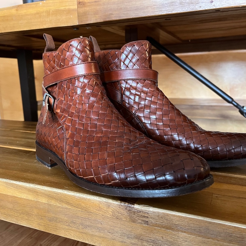 Taft Dylan Woven Boots. Size 8